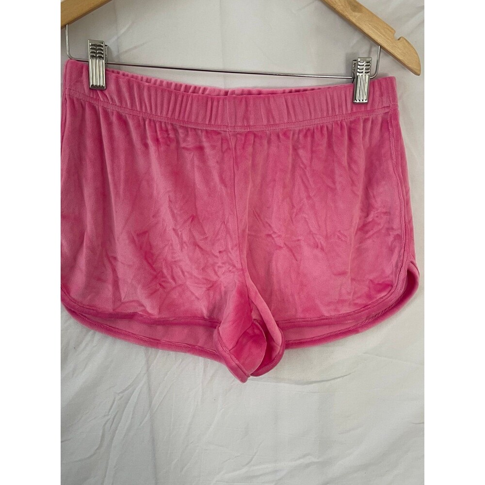 Juicy - Pink Velour Pajama Shorts Women's Lounge Sleepwear- Sz-Med